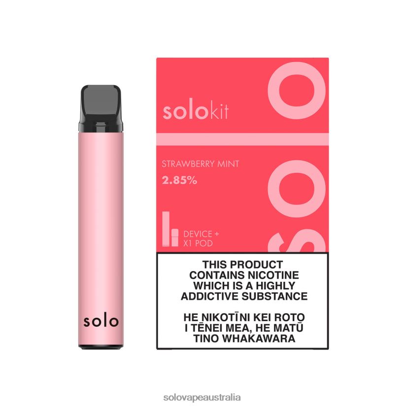 Strawberry Mint Solo Pod Kit ZN6LB041 | Solo Vape Australia